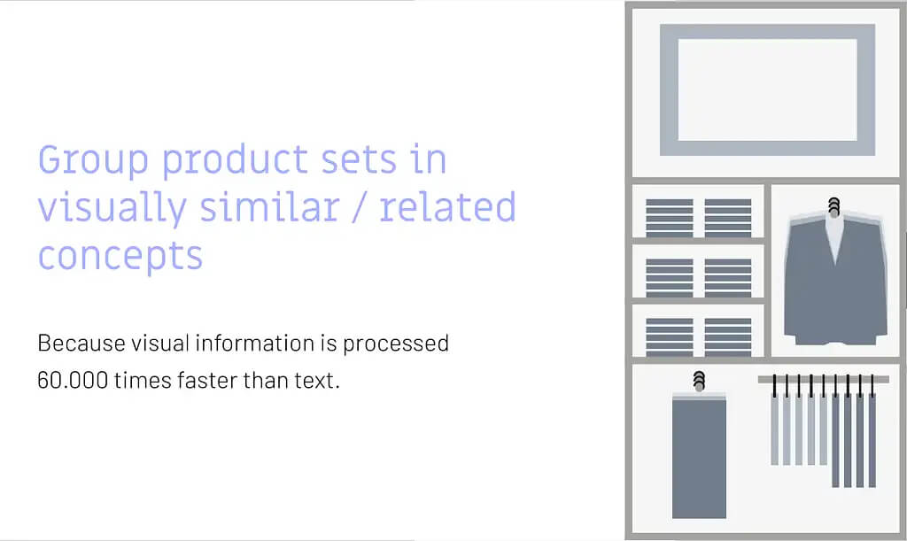 Grouping products based on visual similarity