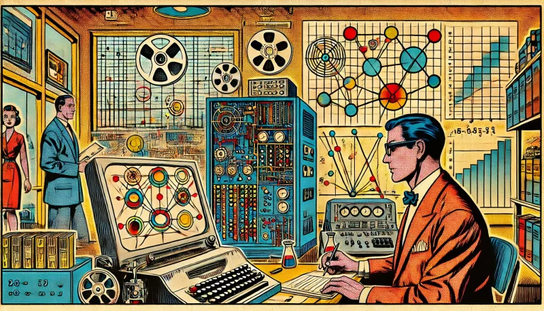 Person at a desk using a computer to perform computational matching